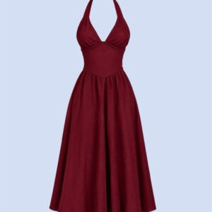 Burgundy Dress